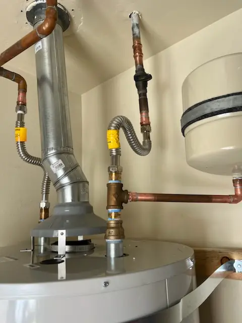 Water heater installation and plumbing repair in The Hermitage